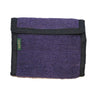 purple hemp bifold wallet