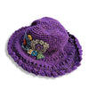 flower detail sun hat