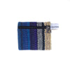 fair trade lightning striped gehri cotton coin purse from Nepal