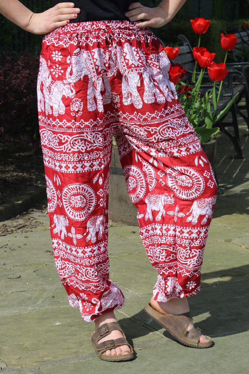 Red elephant sales pants