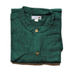 fair trade men's shirt dark green natural sourced from Nepal