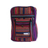 stripy pink small rucksack