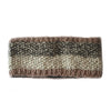snow headband in abstract knitted wool colours
