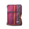fair trade ember striped gehri cotton square hippy rucksack from Nepal