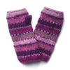 striped wrist warmers fairly traded from nepal in pink colours