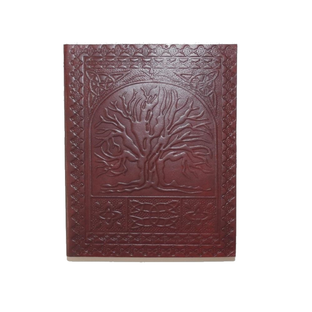 tree of life embossed leather journal