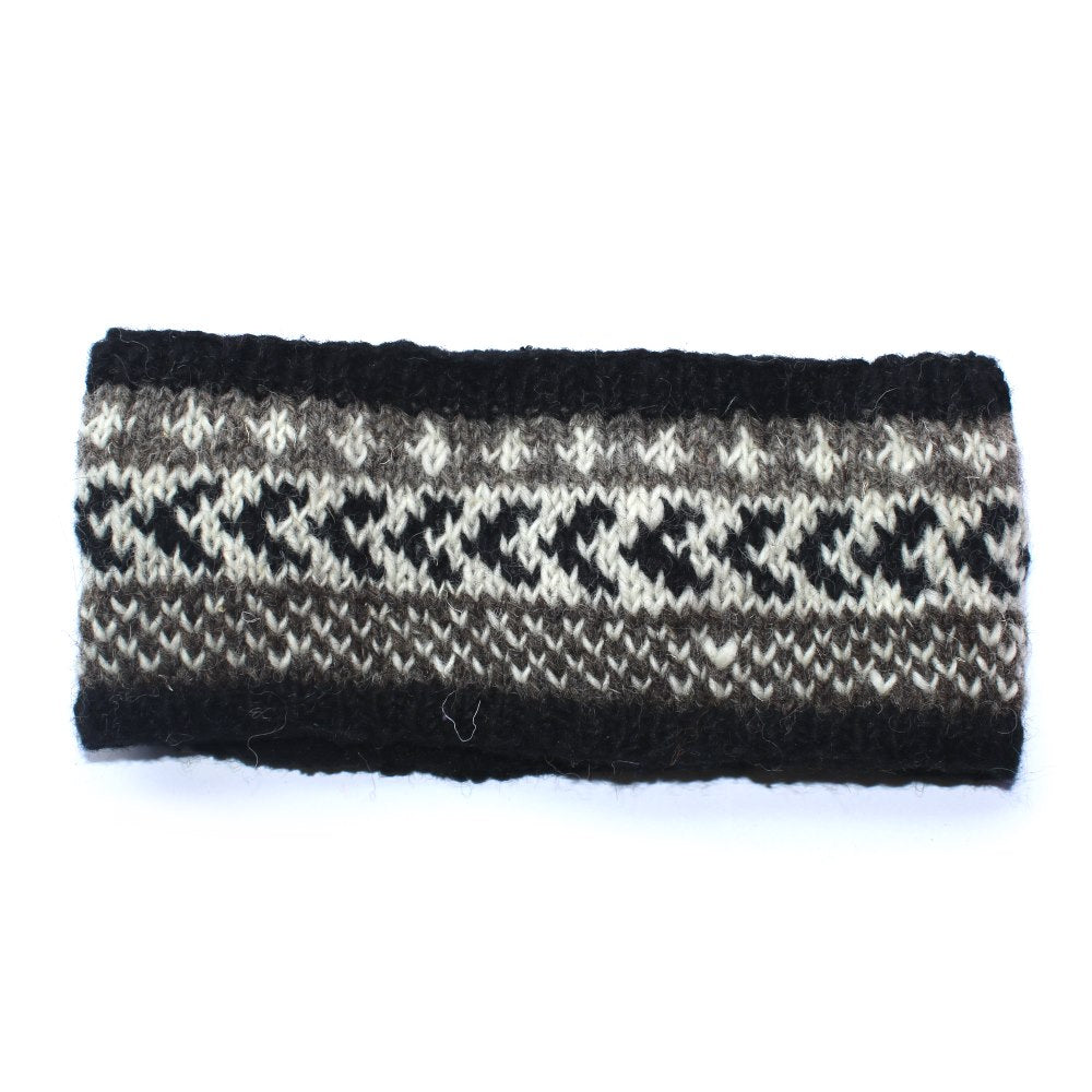 winter stripe wool headbands