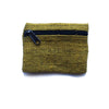 yellow hemp coin purse